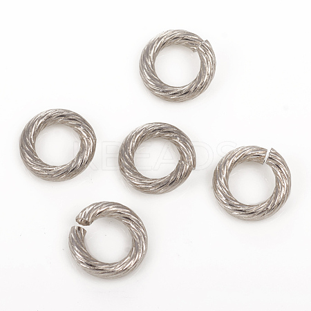 Tarnish Resistant 304 Stainless Steel Open Jump Rings X-STAS-G224-23P-05-1