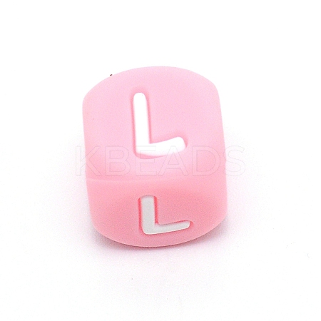Silicone Alphabet Beads for Bracelet or Necklace Making LS-SIL-TAC001-01B-L-1