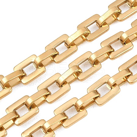 201 Stainless Steel Square Link Chains CHS-H118-17G-1