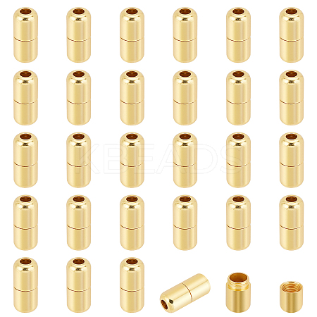 30 Sets Column Brass Capsule Lace Lock Buckles KK-PH0003-91G-1