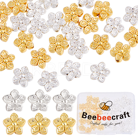 50Pcs 2 Colors Alloy Beads FIND-BBC0003-62-1