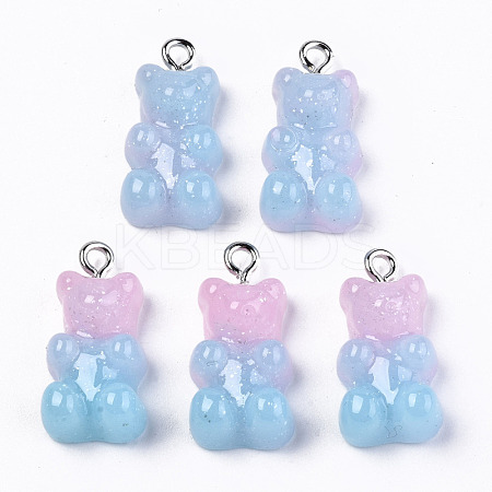 Opaque Resin Pendants CRES-N021-32B-1