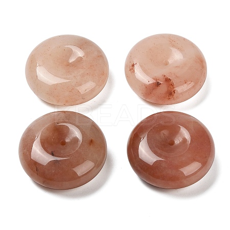 Natural Xinjiang Golden Silk Jade Pendants G-G290-02B-1