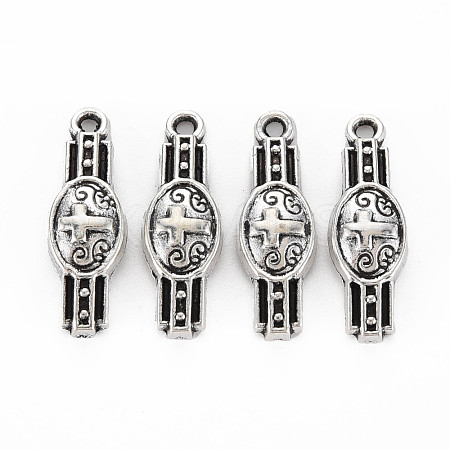 Tibetan Style Alloy Pendants TIBEP-N011-006-1