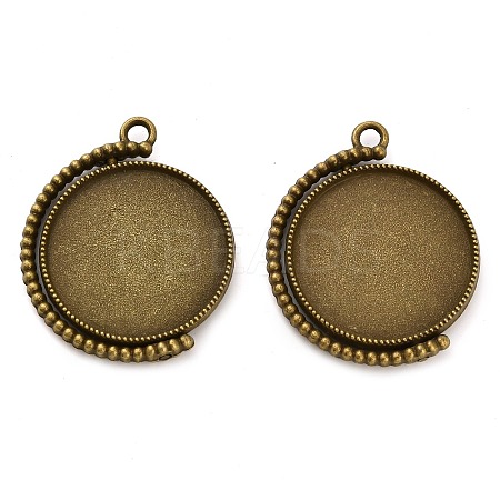Zinc Alloy Pendant Cabochon Settings FIND-NH0001-13B-AB-1