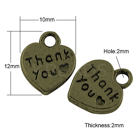Tibetan Style Alloy Charms TIBEP-A124227-AB-FF-1