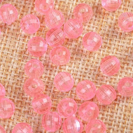 Transparent Acrylic Beads TACR-NH0001-D-06-1