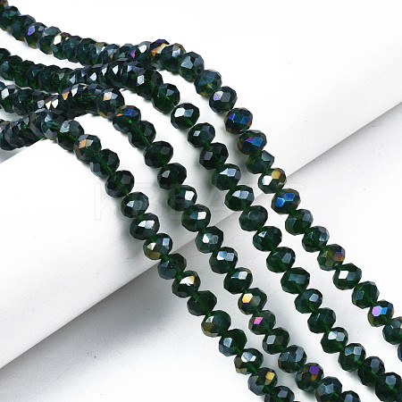 Electroplate Glass Beads Strands EGLA-A034-T10mm-B28-1