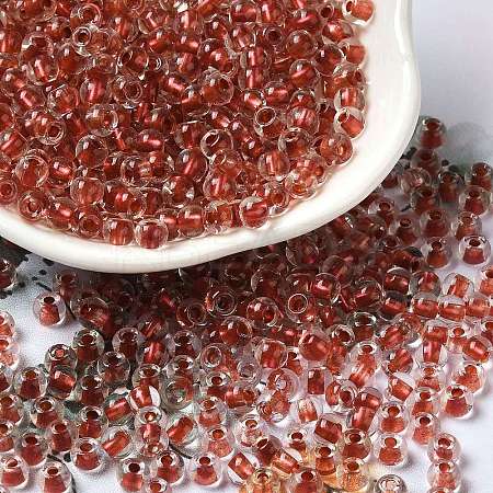 6/0 Transparent Inside Colours Glass Seed Beads SEED-P006-01A-05-1