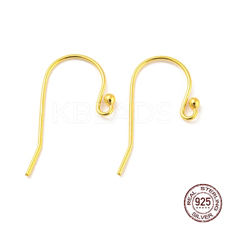 925 Sterling Silver Shepherd Crook Style Ear Wire LS-STER-H107-02G-1