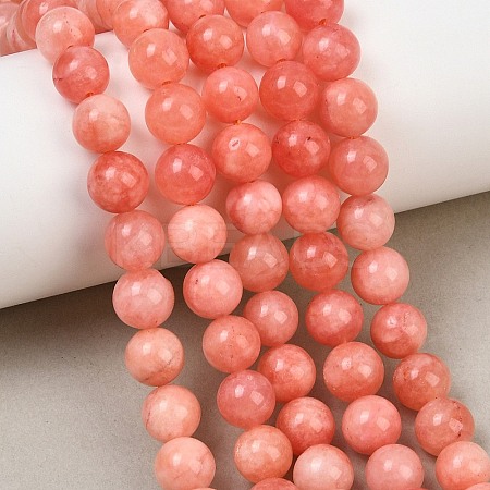 Natural Dyed White Jade Beads Strands GG-CBAEB22-B01-8mm-13-1