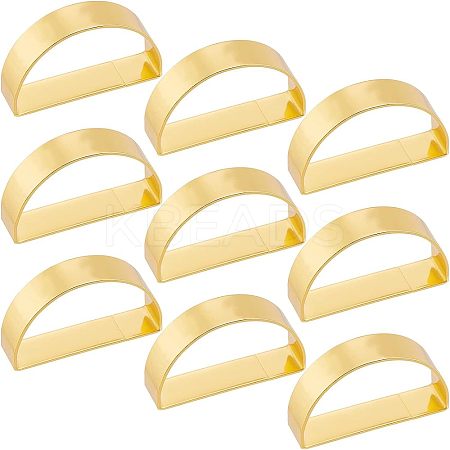 D-shaped Iron Napkin Rings AJEW-FG0001-64-1
