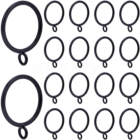 30Pcs Iron Curtain Rings with Eyelet IFIN-SP0001-16B-1