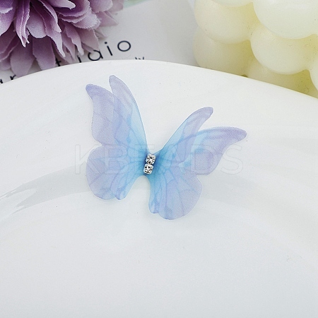 Gradient Color 2-Layer Fibre Tulle Ornament Accessories DIY-WH0449-15D-1