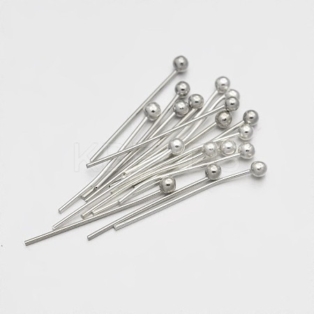 Brass Ball Head Pins KK-E647-19P-18mm-1