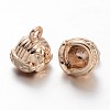 Light Gold Plating Brass Motorcycle Helmet Charms KK-M191-16-2