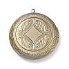 Rack Plating Brass Locket Pendants KK-F839-001BAB-1