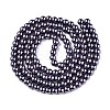 Baking Paint Pearlized Glass Pearl Round Bead Strands HY-Q003-10mm-73-2
