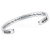 Inspirational 304 Stainless Steel Cuff Bangles FS-WG30F15-02-1