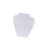 Flocked Cloth with Paperboard Jewelry Display Stands NDIS-WH0006-02A-1