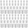 80Pcs 4 Styles Brass Cord Ends KK-BBC0025-66-7