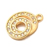 Brass Micro Pave Cubic Zirconia Pendants KK-C117-12G-G-2