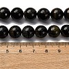 Dyed Natural Blue Tiger Iron Beads Strands G-G286-A03-10mm-5