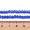 Electroplate Transparent Glass Beads Strands EGLA-A035-T4mm-L21-4