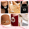 4Pcs 2 Colors Wreath Plastic Imitation Pearl Shoe Decoration AJEW-PH0011-48-6