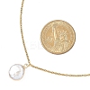 Electroplated Natural Keshi Pearl Pendant Necklaces NJEW-JN05604-02-2