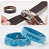 30Pcs 30 Colors PU Leather Braided Cord Bracelet BJEW-AN0001-85-4