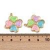 304 Stainless Steel Rhinestone Pendants STAS-P410-14G-3