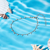 Brass Charm Anklets for Women AJEW-LP0007-14G-3