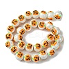 Handmade Porcelain Beads Strands PORC-A025-01E-2