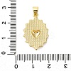 Brass Enamel Pendants KK-P303-08A-G-3