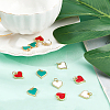 12Pcs 3 Colors Real 18K Gold Plated Brass Charms KK-CA0001-39G-4