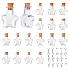40Pcs 2 Style Glass Bottles AJEW-SC0001-31-1