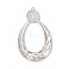 Non-Tarnish 304 Stainless Steel Big Pendant Rhinestone Settings STAS-A070-29P-2