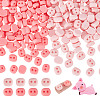 100Pcs 2 Colors Opaque Resin Cabochons RESI-NB0002-12-1