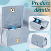 Bag Shaped Velveteen Ring Storage Boxes with Snap Button TP-WH0015-13C-4