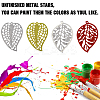 60Pcs 2 Styles Iron Leaf Ornaments AJEW-GF0012-11B-7