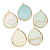 Natural Amazonite Pendants G-E526-01B-1