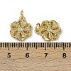 Brass Micro Pave Cubic Zirconia Pendants KK-I358-063G-H-3