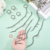 10Pcs 10 Styles 201 Stainless Steel Cuban Link Shoes Chain HJEW-GO00119-3