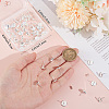 50Pcs Flat Round 304 Stainless Steel Stud Earring Settings STAS-BBC0005-84B-3