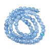 Natural Dyed White Jade Beads Strands G-C179-A6mm-10-3