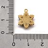304 Stainless Steel Micro Pave Cubic Zirconia Pendants Charms STAS-K256-27G-02-3