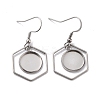 Tarnish Resistant 201 Stainless Steel Earring Hooks STAS-Z036-12P-1