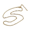 3MM 304 Stainless Steel Cable Chain Necklaces NJEW-T016-09G-4