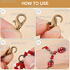 800Pcs 8 Colors Zinc Alloy Lobster Claw Clasps FIND-SP0001-32-6